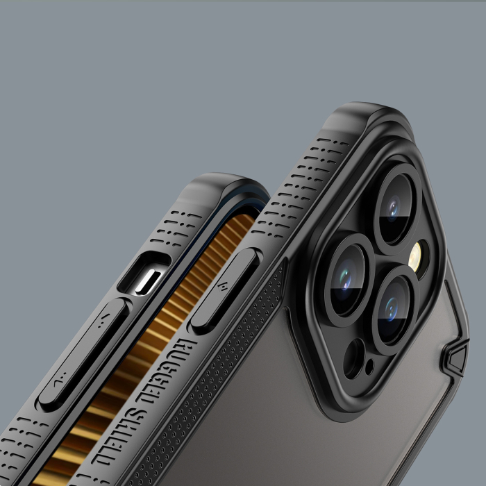 Husă iPhone 17 Pro Max, Defender Matt, Protecție Anti-Șoc, Black [5]