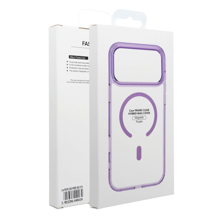 Husa iPhone 17, Frame Hybrid MagSafe, purple [5]
