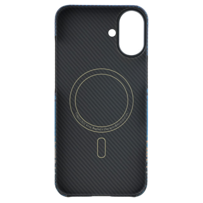 Husa iPhone 16, Kevlar Aramid Fiber with MagSafe, Blue Moonrise [3]