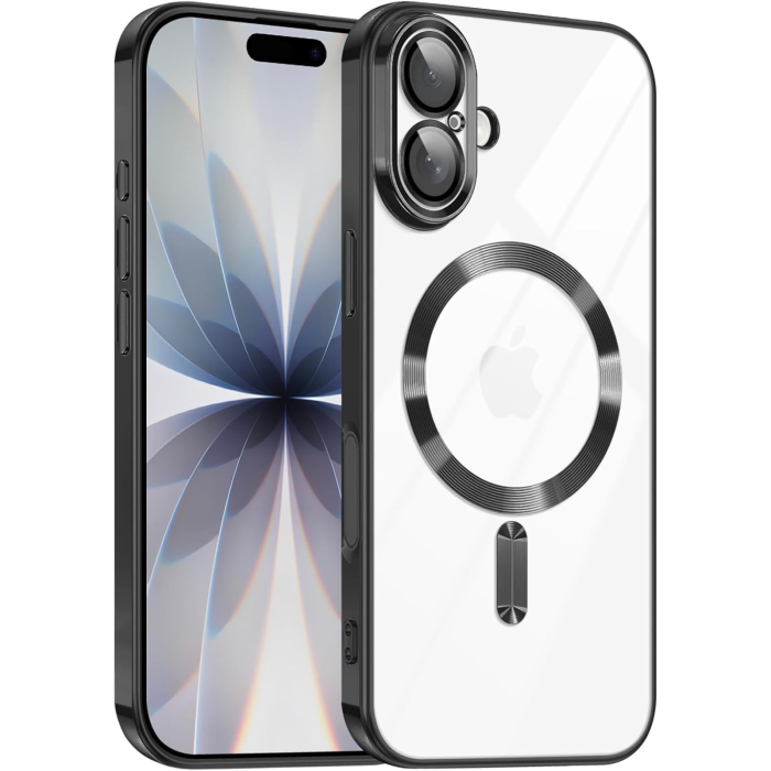 Husa iPhone 17, Luxury MagSafe, Anti-Shock cu Protectie Lentile Camera, Black [1]