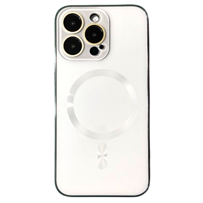 Husa iPhone 17, MagSafe AG Glass Shockproof - Protectie Camera, White Silver Mat [3]