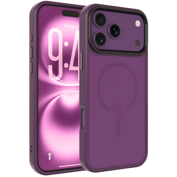 Husa iPhone 17 Pro/ 18 Pro, Tactical MagForce Hyperstealth, Burgundy Smoke [2]