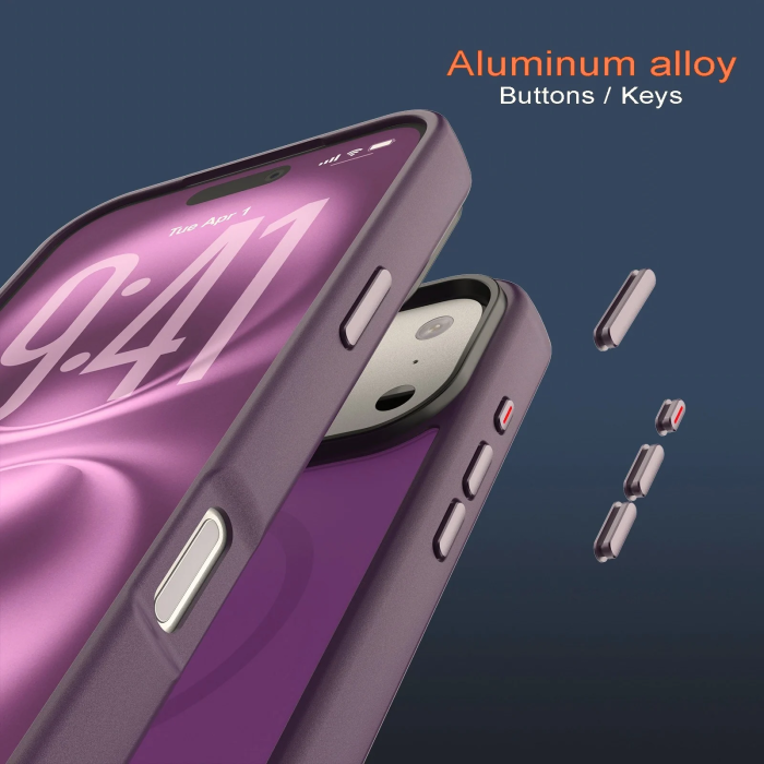 Husa iPhone 17 Pro/ 18 Pro, Tactical MagForce Hyperstealth, Burgundy Smoke [6]