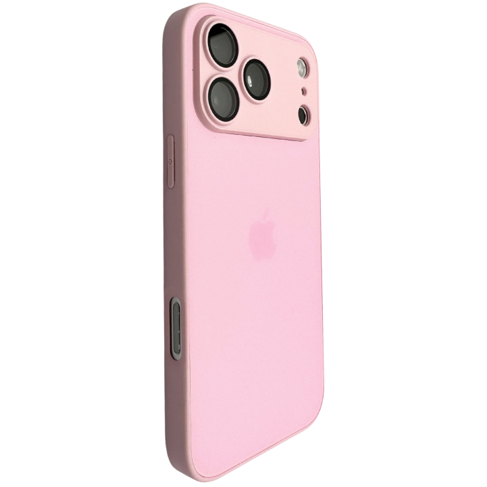 Husa iPhone 17 Pro, AG Glass MagSafe, Sticla si Silicon cu Protectie Lentile Camera, Chanel Pink - Mat [3]