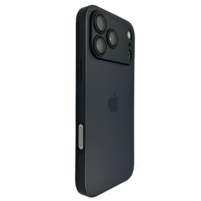 Husa iPhone 17 Pro, AG Glass MagSafe, Sticla si Silicon cu Protectie Lentile Camera, Negru Grafit - Mat [2]