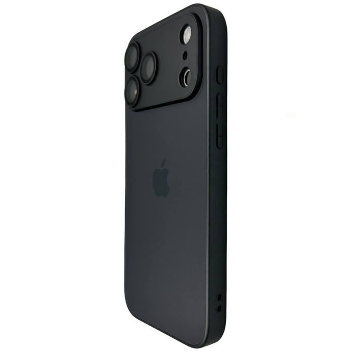 Husa iPhone 17 Pro, AG Glass MagSafe, Sticla si Silicon cu Protectie Lentile Camera, Negru Grafit - Mat [3]