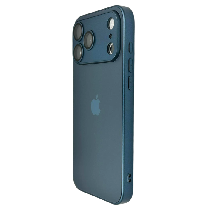 Husa iPhone 17 Pro Max, AG Glass MagSafe, Sticla si Silicon cu Protectie Lentile Camera,Royal Blue - Mat [2]