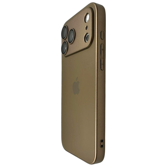 Husa iPhone 17 Pro, AG Glass MagSafe, Sticla si Silicon cu Protectie Lentile Camera, Titan Gold - Mat [3]