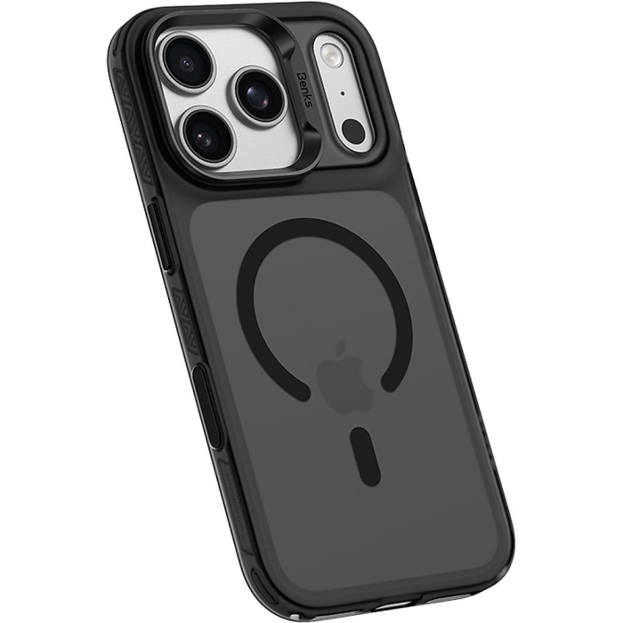 Husa iPhone 17 Pro Max, Benks MagSafe, Camera Control, Lucid Armor Anti-Fingerprint, Black [2]