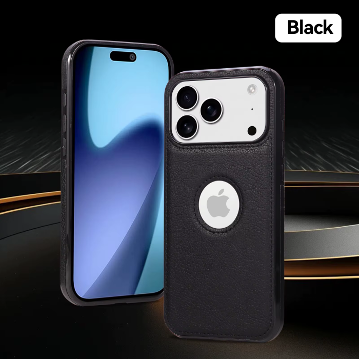 Husa iPhone 17 Pro Max, Business din Piele, Black [10]