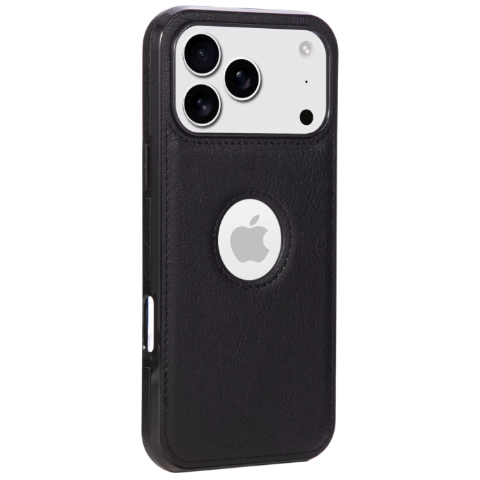 Husa iPhone 17 Pro, Business din Piele, Black [3]