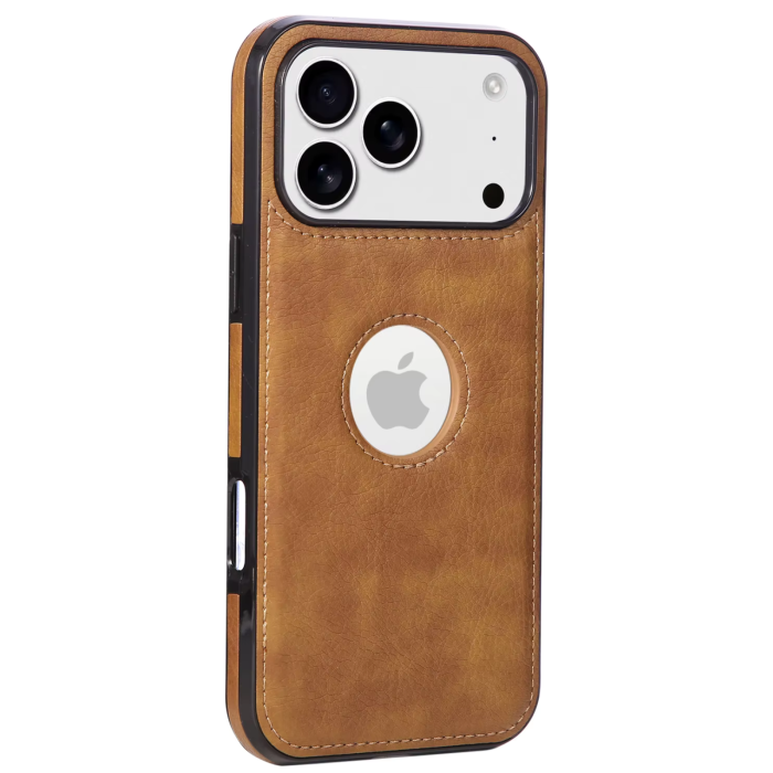 Husa iPhone 17 Pro, Business din Piele, Brown [3]