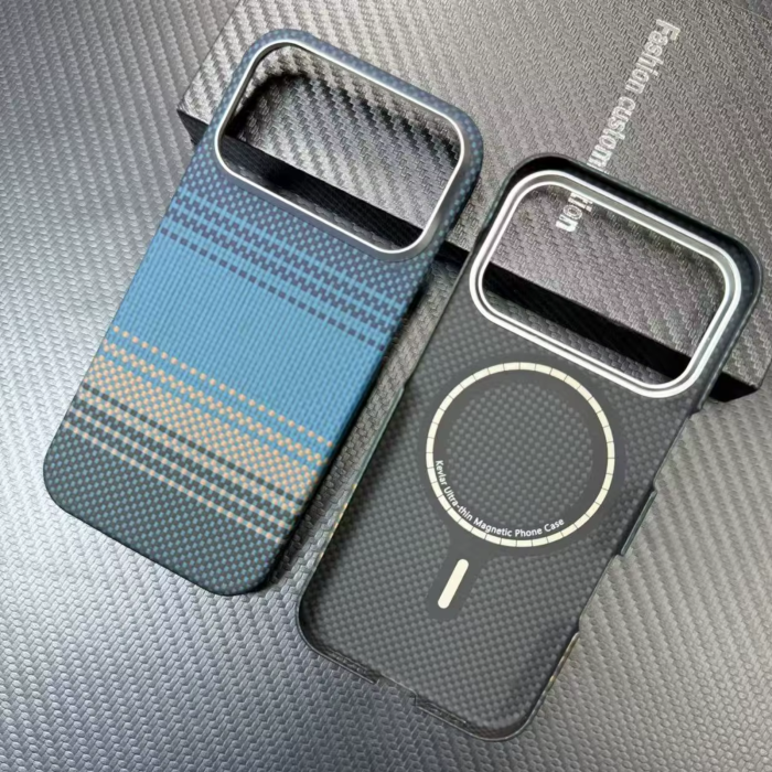 Husa iPhone 17 Pro, Kevlar Aramid Fiber with MagSafe, Blue Moonrise [3]