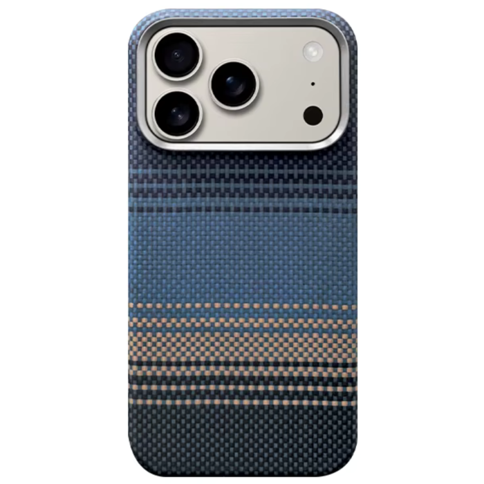 Husa iPhone 17 Pro, Kevlar Aramid Fiber with MagSafe, Blue Moonrise [2]