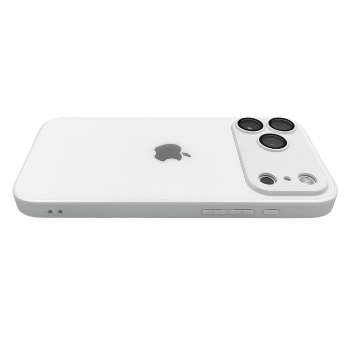 Husa iPhone 17 Pro Max, AG Glass MagSafe, Sticla si Silicon cu Protectie Lentile Camera, Alb Perlat - Mat [3]