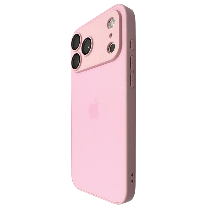 Husa iPhone 17 Pro Max, AG Glass MagSafe, Sticla si Silicon cu Protectie Lentile Camera, Chanel Pink - Mat [2]