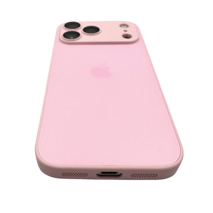 Husa iPhone 17 Pro Max, AG Glass MagSafe, Sticla si Silicon cu Protectie Lentile Camera, Chanel Pink - Mat [4]