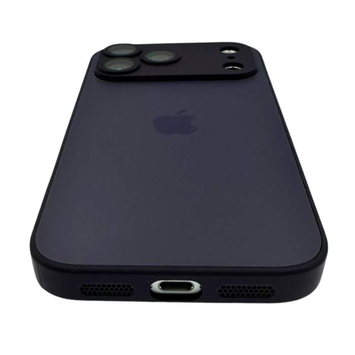 Husa iPhone 17 Pro Max, AG Glass MagSafe, Sticla si Silicon cu Protectie Lentile Camera, Deep Purple - Mat [4]