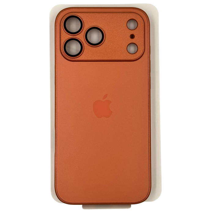 Husa iPhone 17 Pro Max, AG Glass MagSafe, Sticla si Silicon cu Protectie Lentile Camera, Orange - Mat [2]