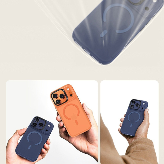 Husa iPhone 17 Pro, Benks MagSafe, Camera Control, Lucid Armor Anti-Fingerprint, Blue [9]