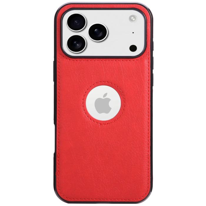 Husa iPhone 17 Pro Max, Business din Piele, Red [2]