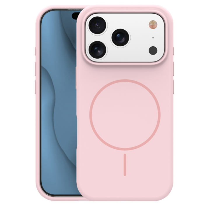 Husa iPhone 17 Pro Max din Silicon cu Microfibra la Interior si MagSafe, Pink [13]