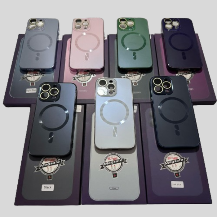 Husa iPhone 17 Pro Max, MagSafe AG Glass Shockproof cu protectie camera, Chanel Pink Mat [2]