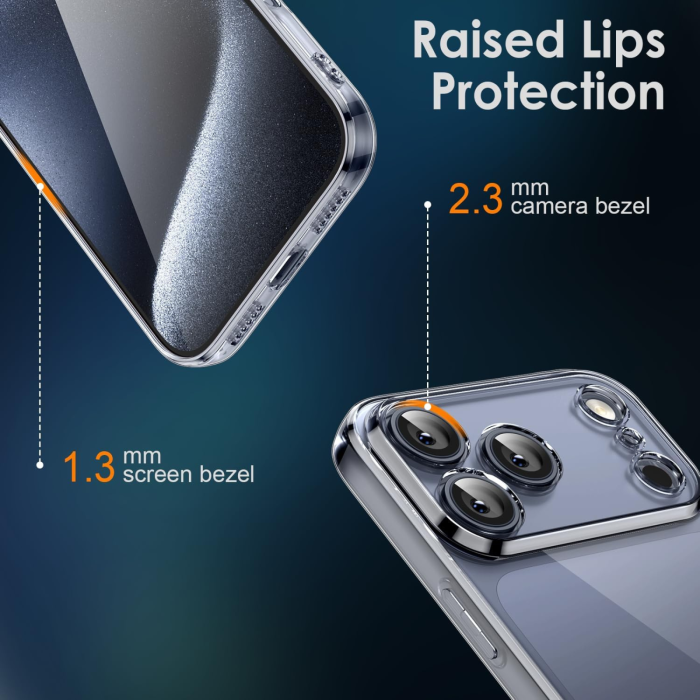 Husa iPhone 17 Pro Max, Slim Luxury Transparenta Full Protection [7]