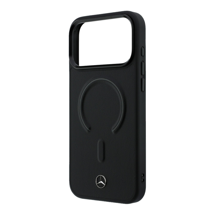 Husa iPhone 17 Pro Max, Mercedes PU Leather 3D MagSafe, Black [5]