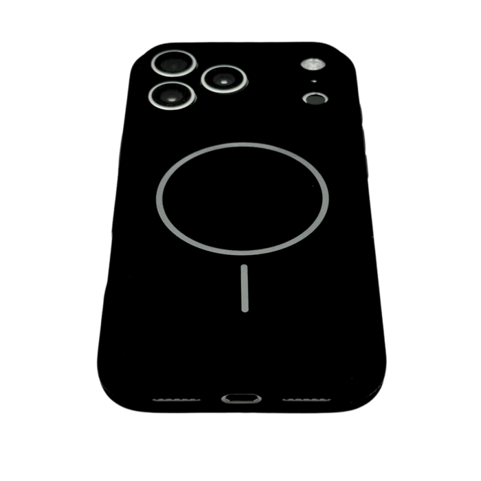 Husa iPhone 17 Pro, Silicon cu Protectie Camera, Microfibra la Interior si MagSafe, Black [4]