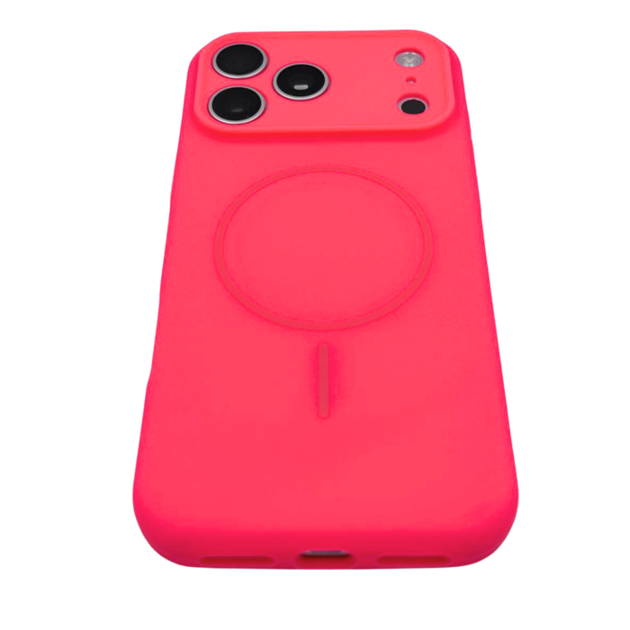 Husa iPhone 17 Pro Max, Silicon cu Protectie Camera, Microfibra la Interior si MagSafe, Dragon Fruit [4]