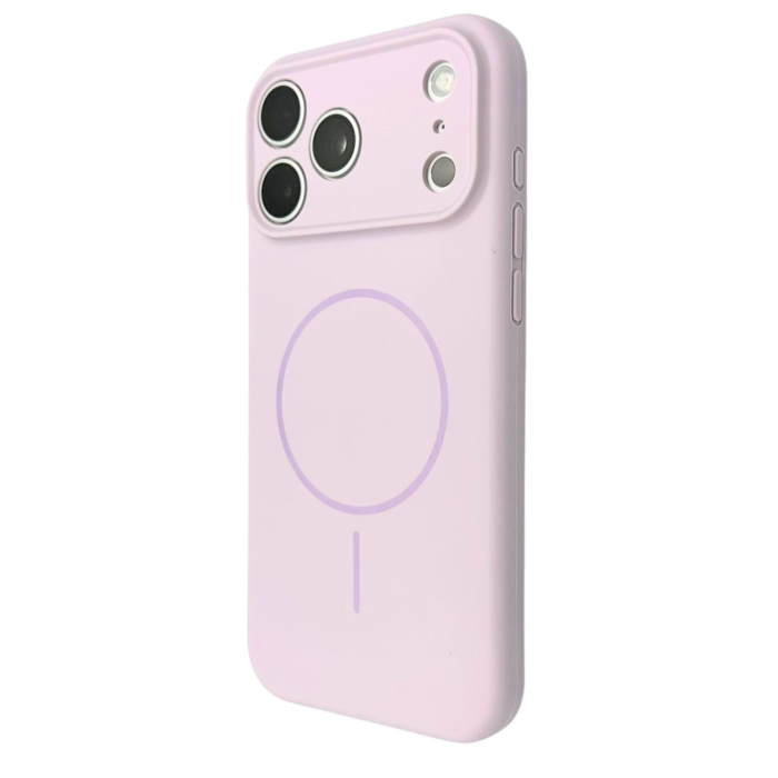 Husa iPhone 17 Pro, Silicon cu Protectie Camera, Microfibra la Interior si MagSafe, Lila [3]