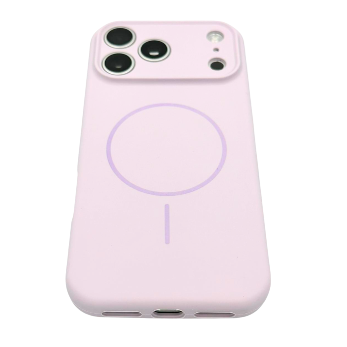 Husa iPhone 17 Pro Max, Silicon cu Protectie Camera, Microfibra la Interior si MagSafe, Lila [4]