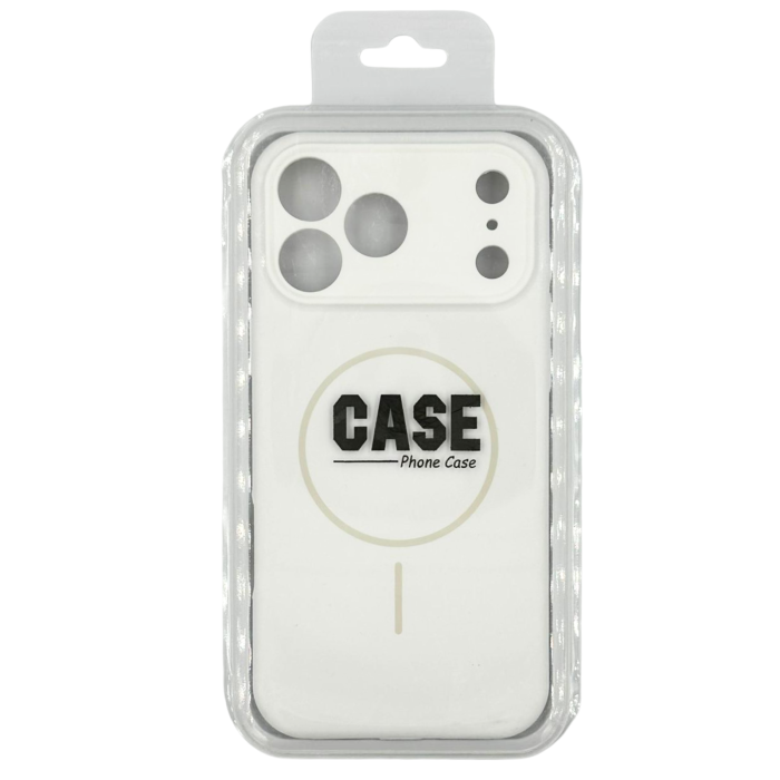 Husa iPhone 17 Pro, Silicon cu Protectie Camera, Microfibra la Interior si MagSafe, White [6]