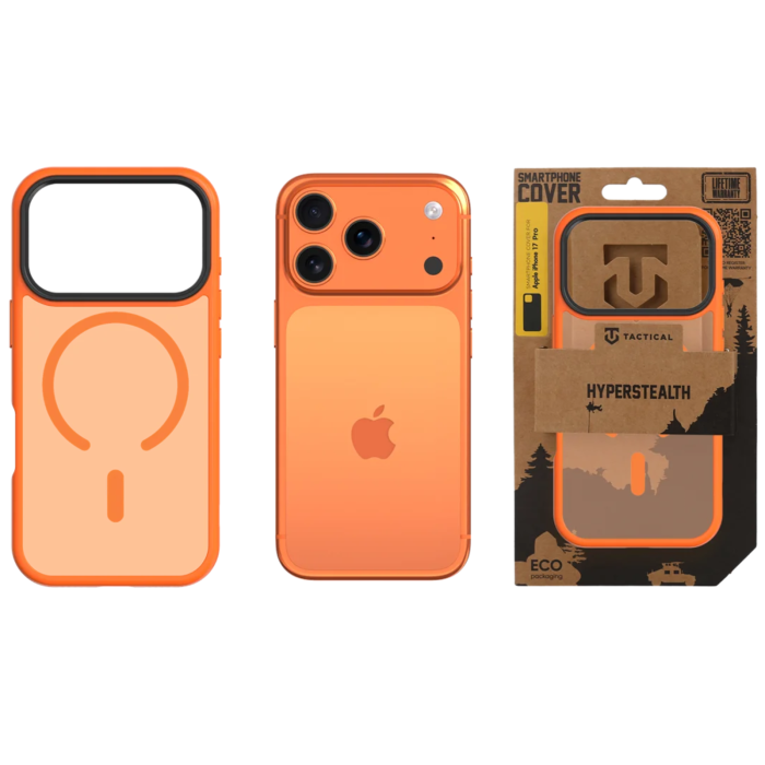 Husa iPhone 17 Pro, Tactical MagForce Hyperstealth, Orange [3]