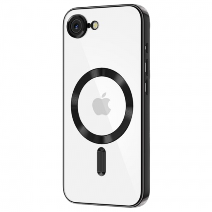 Husa Luxury MagSafe cu Protectie Lentile Camera si Anti-Shock pentru iPhone 16 E, Black [1]