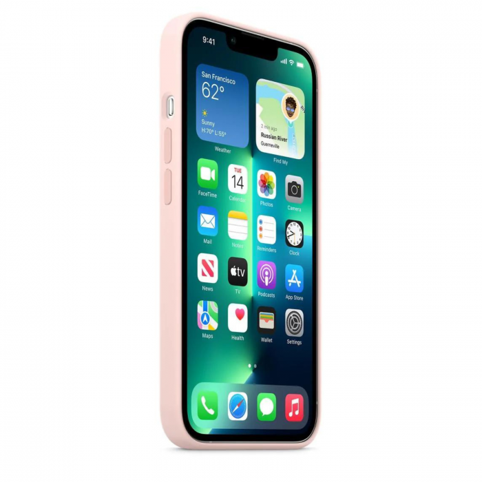 Husa MagSafe de Silicon pentru Iphone 15 Pro, Pink Chalk [3]