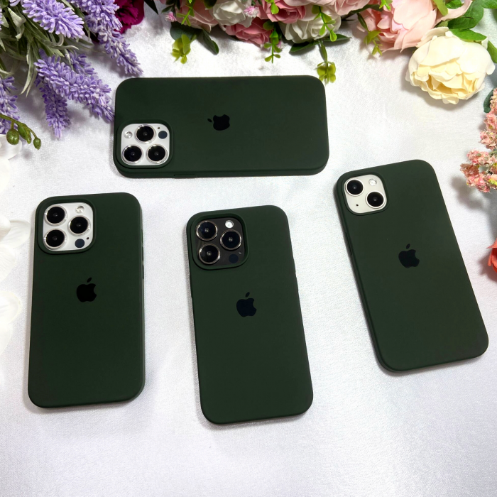 Husa MagSafe de Silicon pentru Iphone 15 Pro, Cypress Green [6]