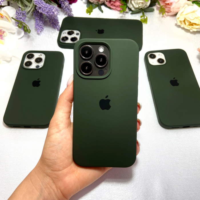 Husa MagSafe de Silicon pentru Iphone 13 Pro Max, Verde Army [4]