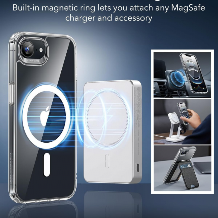 Husa MagSafe Transparenta pentru iPhone 16 E [3]
