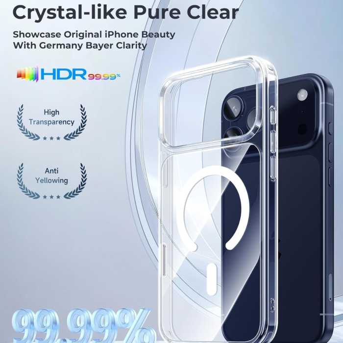 Husa MagSafe Transparenta pentru iPhone 17 Pro Max [8]
