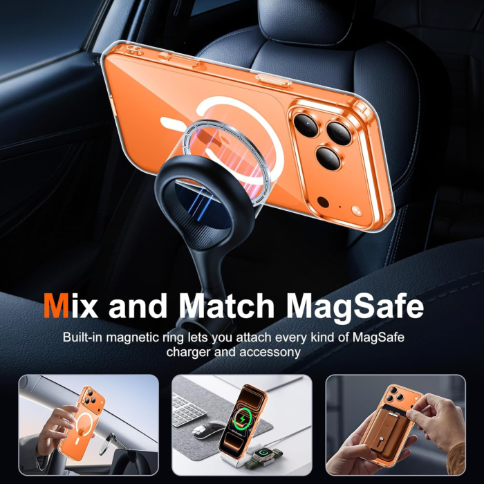 Husa MagSafe Transparenta pentru iPhone 17 Pro Max [6]