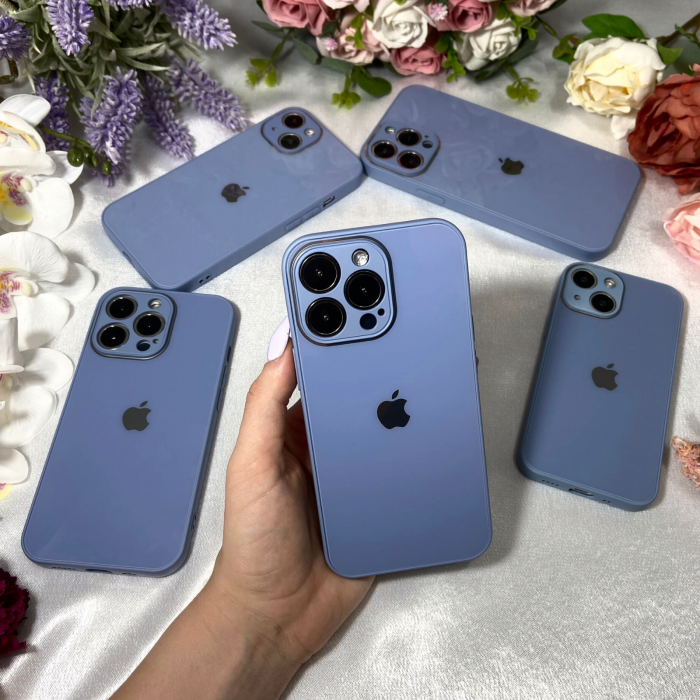 Husa Pentru iPhone 11 Pro Sticla si Silicon, Blue [1]