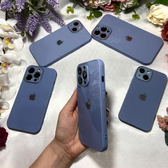 Husa Pentru iPhone 11 Pro Sticla si Silicon, Blue [2]