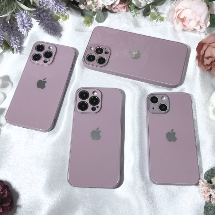 Husa Pentru Iphone 15, Sticla si Silicon, Pale-Purple [3]
