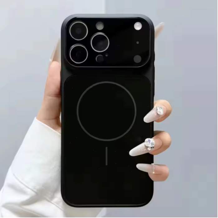 Husa pentru iPhone 14 Pro, AG Glass Mata MagSafe Slim Full Camera Protect - Convert to 17-18 Series, Graphite Black [3]