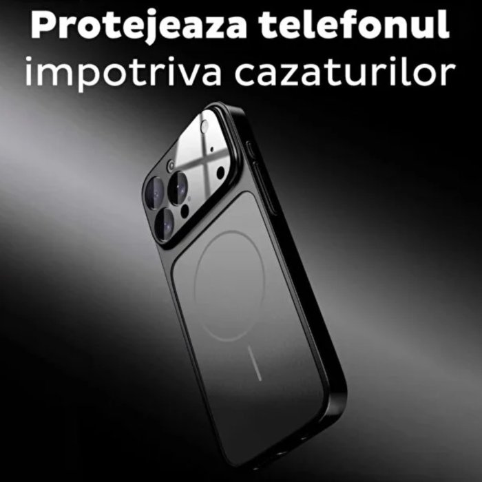 Husa pentru iPhone 13 Pro, AG Glass Mata MagSafe Slim Full Camera Protect - Convert to 17-18 Series, Fuchsia [12]