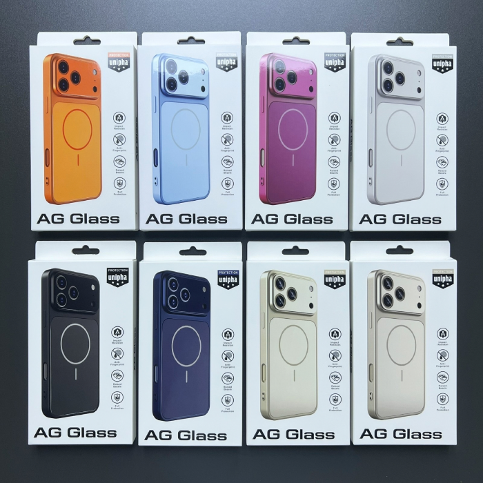 Husa pentru iPhone 13 Pro, AG Glass Mata MagSafe Slim Full Camera Protect - Convert to 17-18 Series, Silver [16]