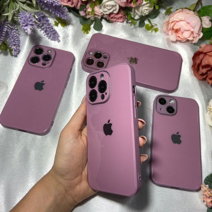 Husa Pentru Iphone 13 Pro Sticla si Silicon, Purple [2]