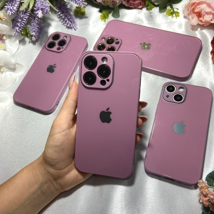Husa Pentru Iphone 13 Pro Sticla si Silicon, Purple [3]